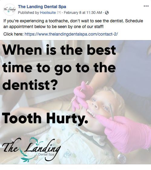 Landing dental spa facebook